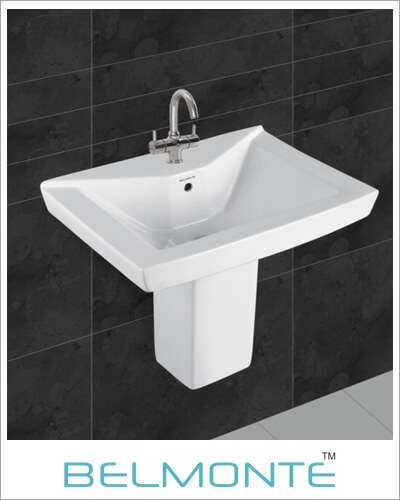 Wash Basin Half Pedestal - Vishva Sanitary Wares